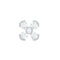 Round Diamond Minimal Helix Earring