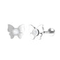 Diamond Butterfly Earring for Helix Piercing