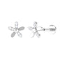 Simple Diamond Floral Earring for Cartilage Piercing