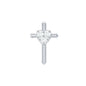 Round Natural Diamond Cross Helix Earring