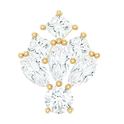 Real Diamond Designer Earring for Cartilage Piercing
