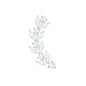 Marquise and Round Moissanite Leaf Helix Earring