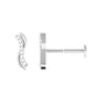 Diamond Wave Helix Piercing Earring