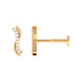 Diamond Wave Helix Piercing Earring