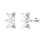 Marquise Diamond 3 Stone Crawler Earring