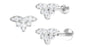Diamond Flower Earring for Second Lobe Piercing