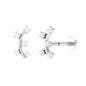 Diamond Curved Crawler Earring