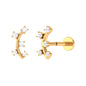 Diamond Curved Crawler Earring