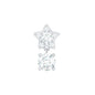 Star Diamond Drop Earring for Helix Piercing