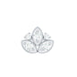 Diamond Lotus Earring for Cartilage Piercing