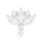Diamond Lotus Cartilage Earring