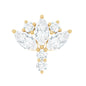 Diamond Lotus Cartilage Earring