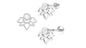 Diamond Lotus Earring for Helix Piercing