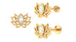 Marquise Diamond Lotus Cartilage Earring for Her