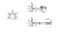 Diamond Floral Earring for Tragus Piercing