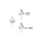 Natural Diamond Geometric Tragus Earring