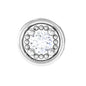 Certified Moissanite Circle Earring for Helix Piercing