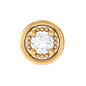 Certified Moissanite Circle Earring for Helix Piercing
