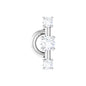 Natural Diamond Unique Tragus Earring with Certificate