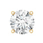 Tiny Round Moissanite Conch Earring with Flat Back