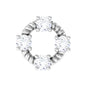 Certified Moissanite Circle Helix Earring with Twisted Rope