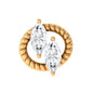 Marquise Diamond Twisted Rope Cartilage Earring