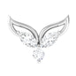 Certified Moissanite Fishtail Earring for Cartilage Piercing