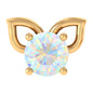 Round Ethiopian Opal Cute Cat Cartilage Earring