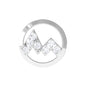 Genuine Diamond Unique Circle Earring for Cartilage Piercing