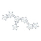 Certified Moissanite Leo Zodiac Ear Climber Earring