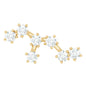 Certified Moissanite Leo Zodiac Ear Climber Earring