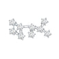 Diamond Sagittarius Zodiac Earring for Helix Piercing