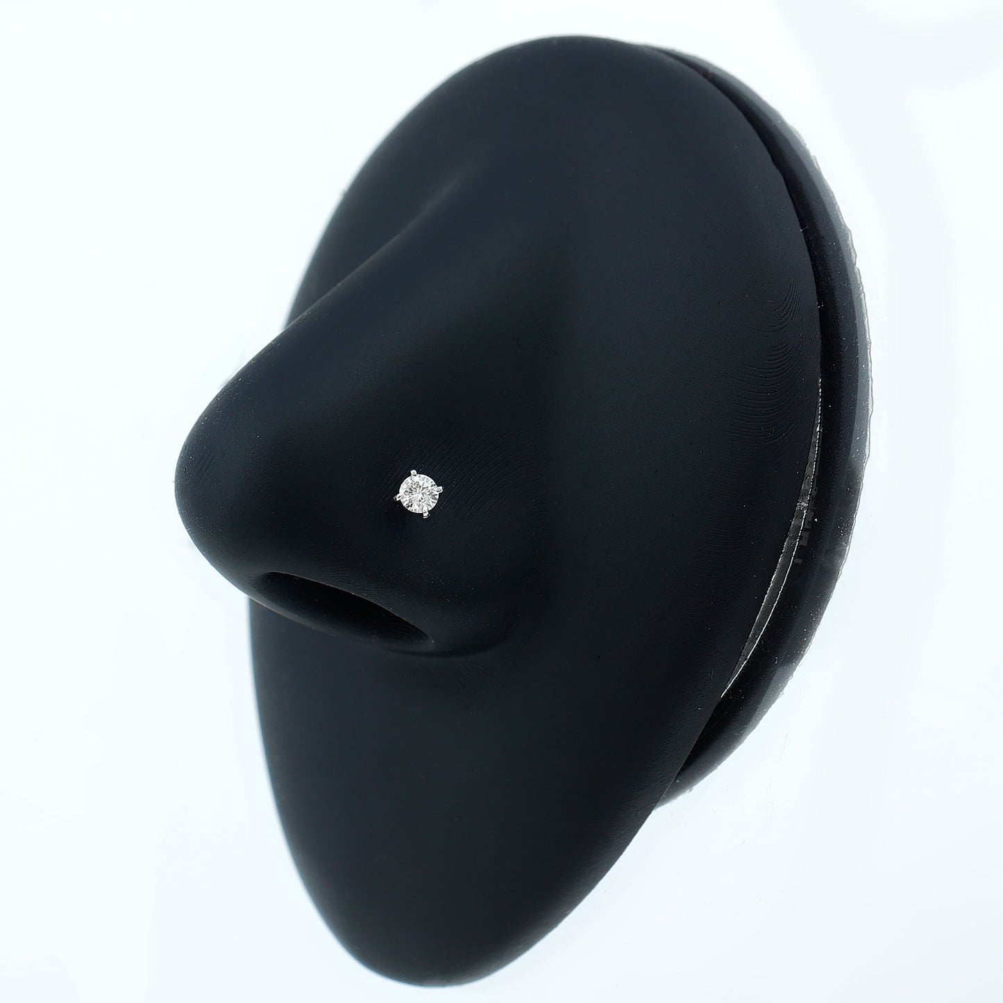 Minimalist Peg Head Set Diamond Nose Pin Stud