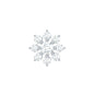 Sparkling Diamond Flower Cartilage Earring with Flat Back