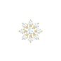 Sparkling Diamond Flower Cartilage Earring with Flat Back