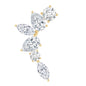 Unique Diamond Ear Crawler Earring for Helix Piercing