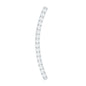 Pave Set Diamond Curved Bar Earring for Cartilage Piercing