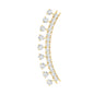 Minimal Diamond Crawler Earring for Cartilage Piercing