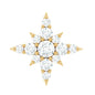 Sparkling Diamond Starburst Earring for Cartilage Piercing