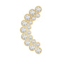 Diamond Curved Crawler Earring in Bezel Set