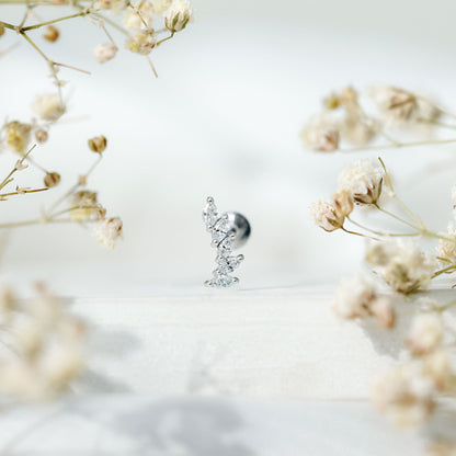 Marquise Diamond Crawler Earring for Helix Piercing