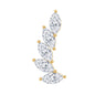 Marquise Diamond Crawler Earring for Helix Piercing