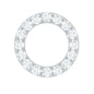 Brilliant Cut Diamond Circle Earring for Helix Piercing
