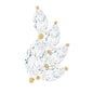 Marquise Diamond Cluster Helix Earring with Flat Back