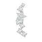 Unique Diamond Star Crawler Helix Earring