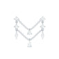 Real Diamond Double Chain Earring for Cartilage Piercing