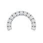 Certified Diamond Half Circle Earring for Piercing