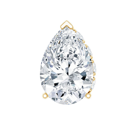 Pear Shaped Diamond Solitaire Tragus Earring