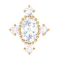 Vintage Inspired Oval Diamond Cartilage Earring