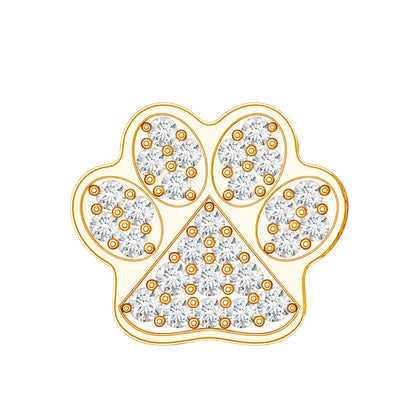 Certified Diamond Paw Cartilage Earring